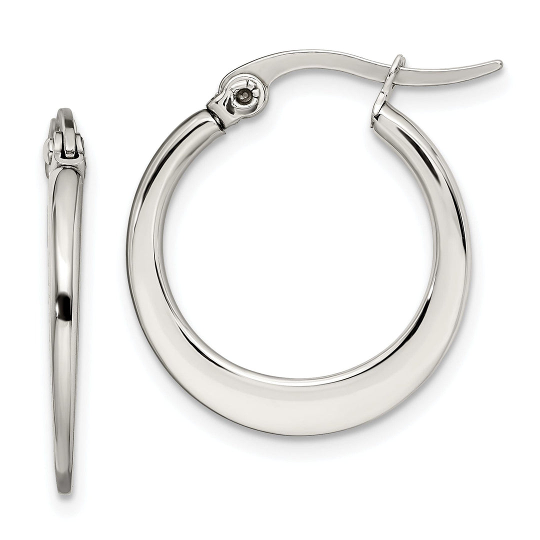 Stainless Steel Hoop Earrings 19MM Diameter