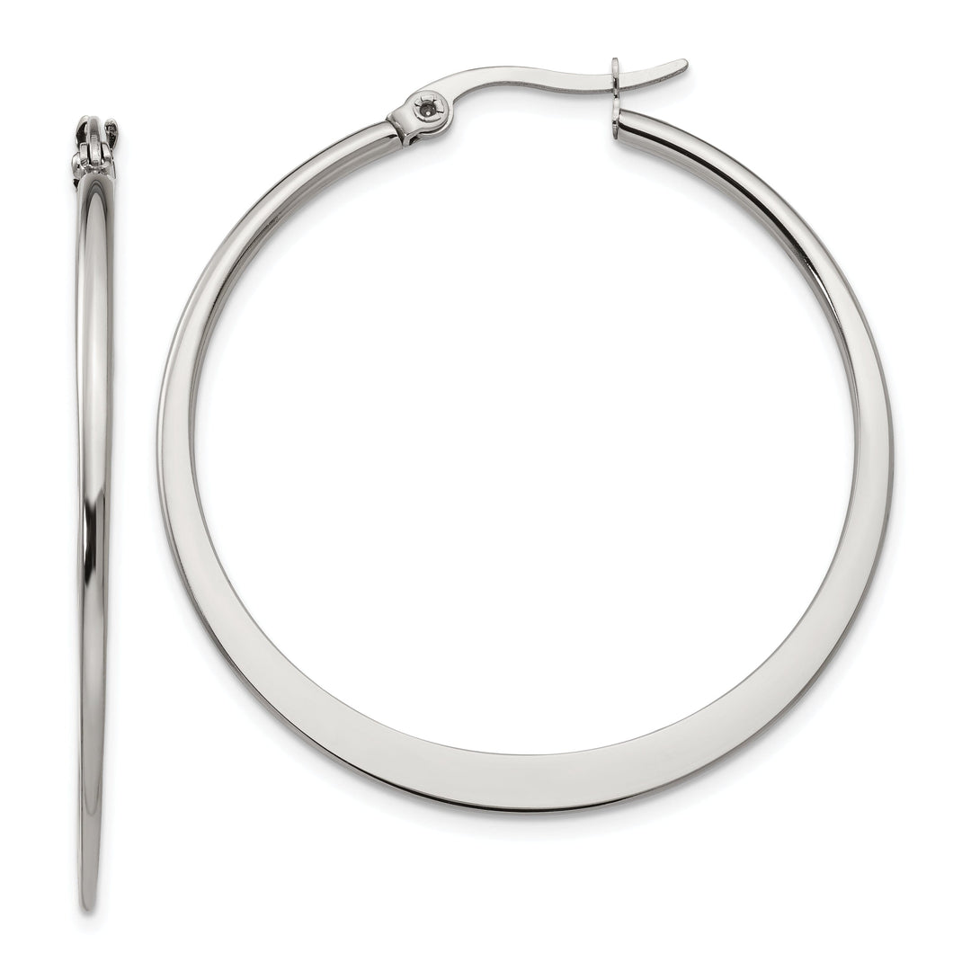 Stainless Steel Hoop Earrings 43MM Diameter