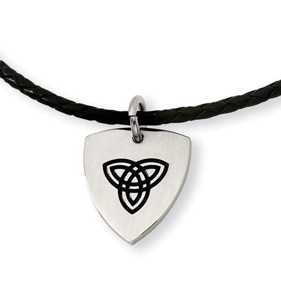 Stainless Steel Trinity Pendant Necklace