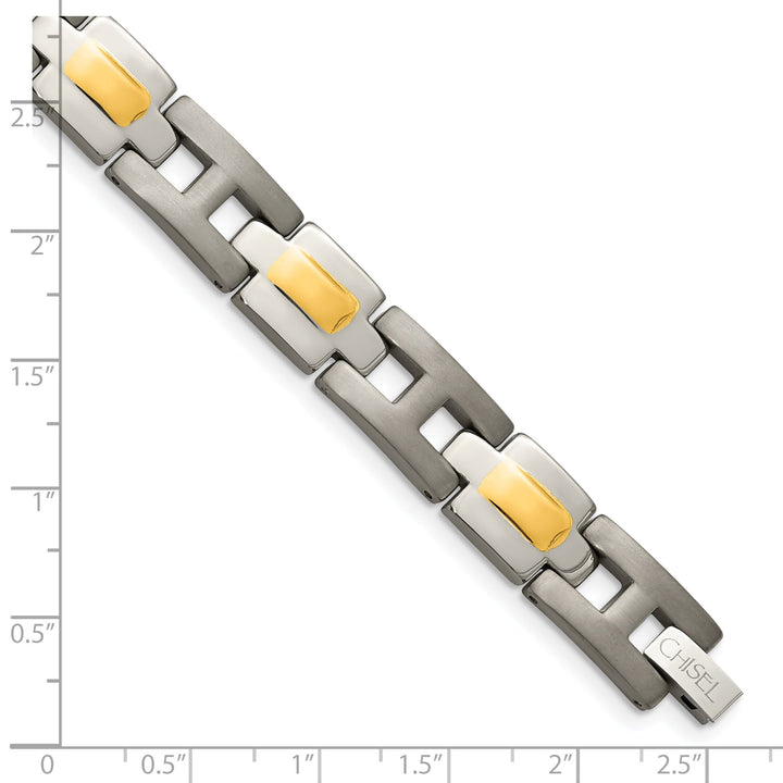 Titanium 24k Gold Plating Hypoallergenic Bracelet