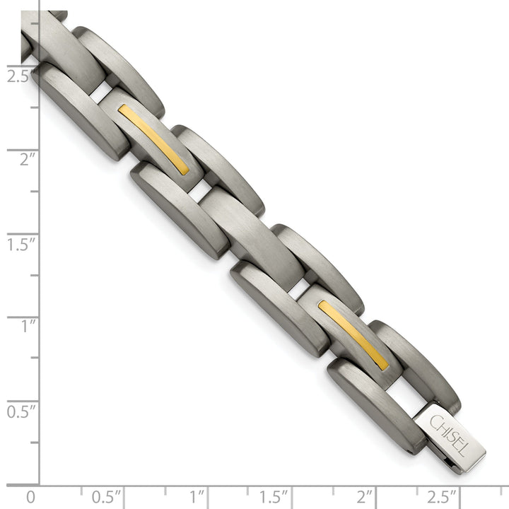 Titanium 14k Gold Plating Hypoallergenic Bracelet