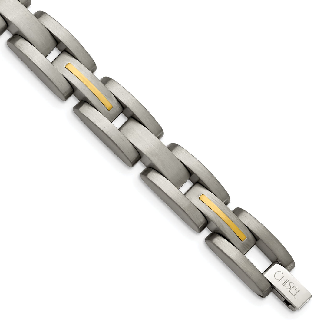 Titanium 14k Gold Plating Hypoallergenic Bracelet