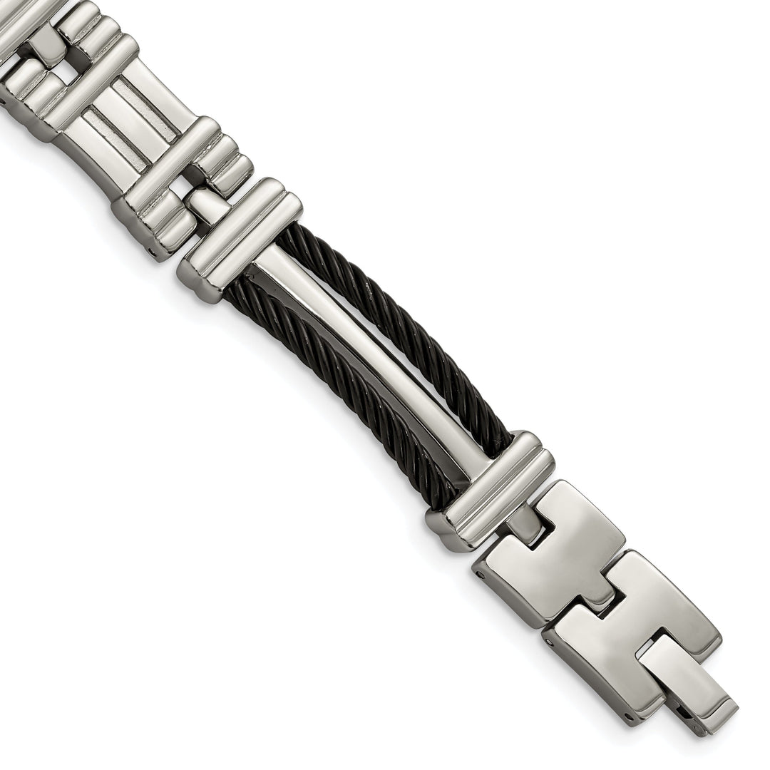 Titanium Black Plating Hypoallergenic Bracelet