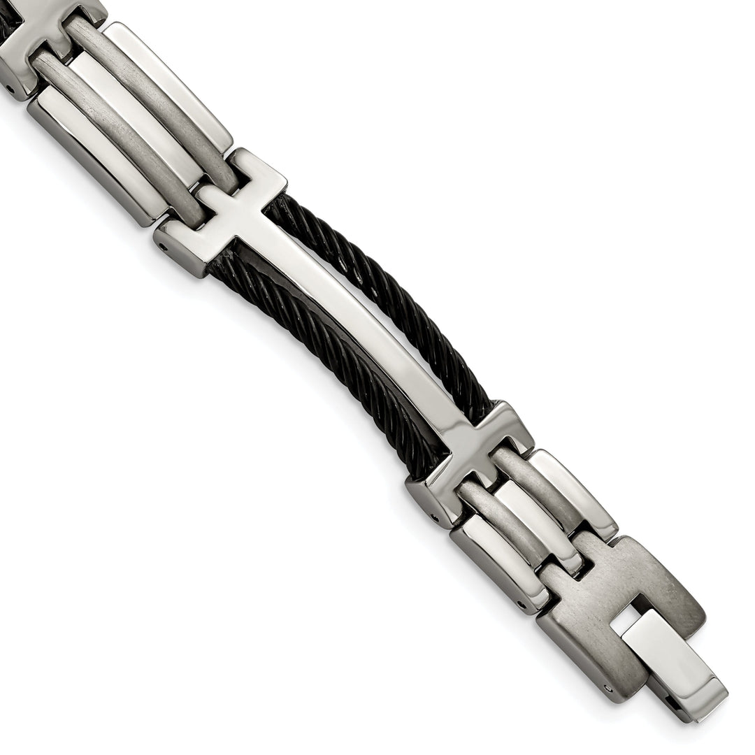 Titanium Black Plating Hypoallergenic Bracelet