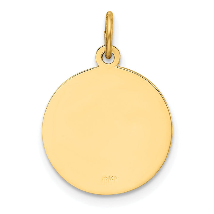 14k Yellow Gold Our Lady of Perpetual Help Medal