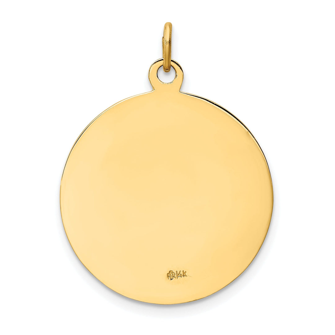14k Yellow Gold Saint Francis Medal Pendant
