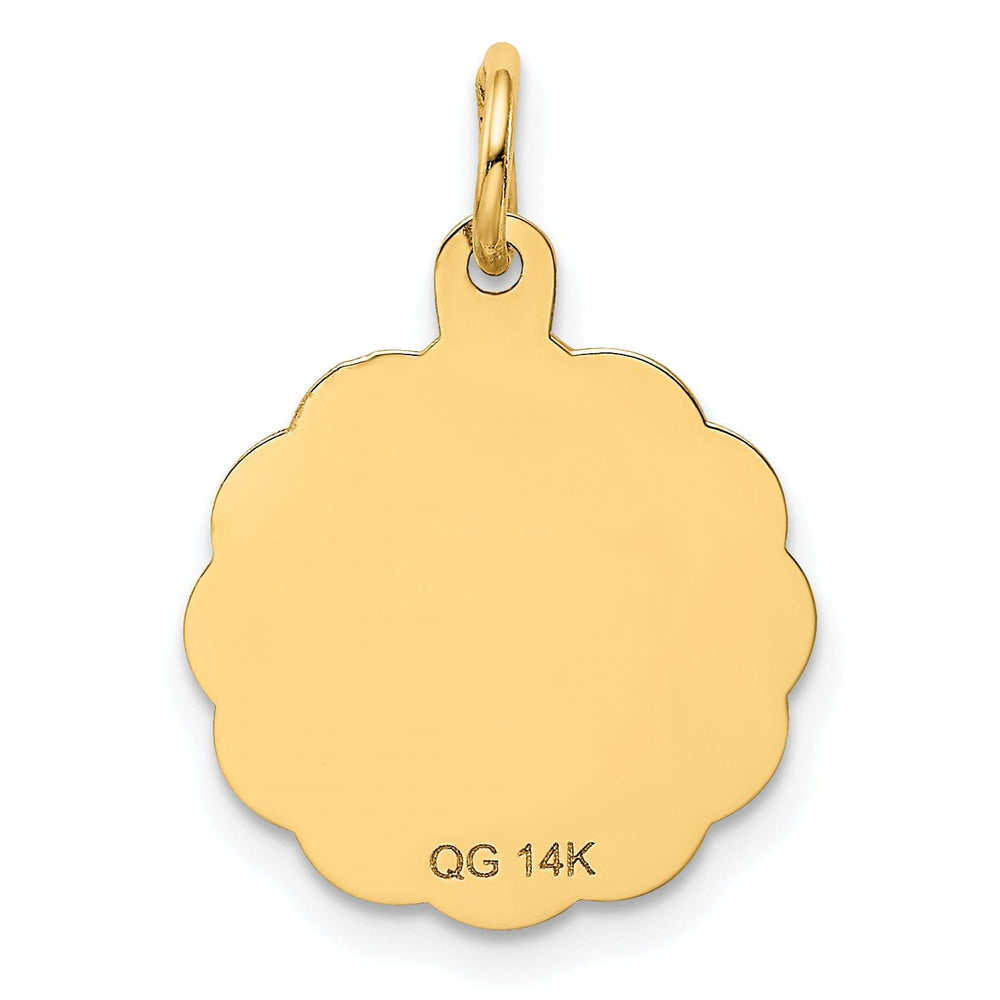 14k Yellow Gold Special Aunt Charm Pendant