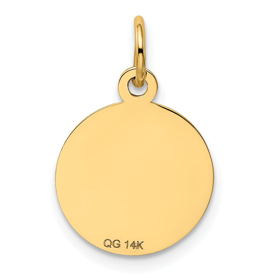 14k Yellow Gold Graduation Cap Charm