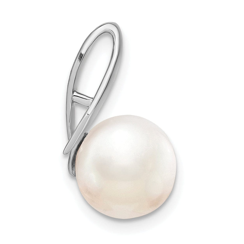 14k White Gold Polished Pearl Pendant
