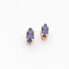 14k Yellow Gold Marquise Tanzanite Earring