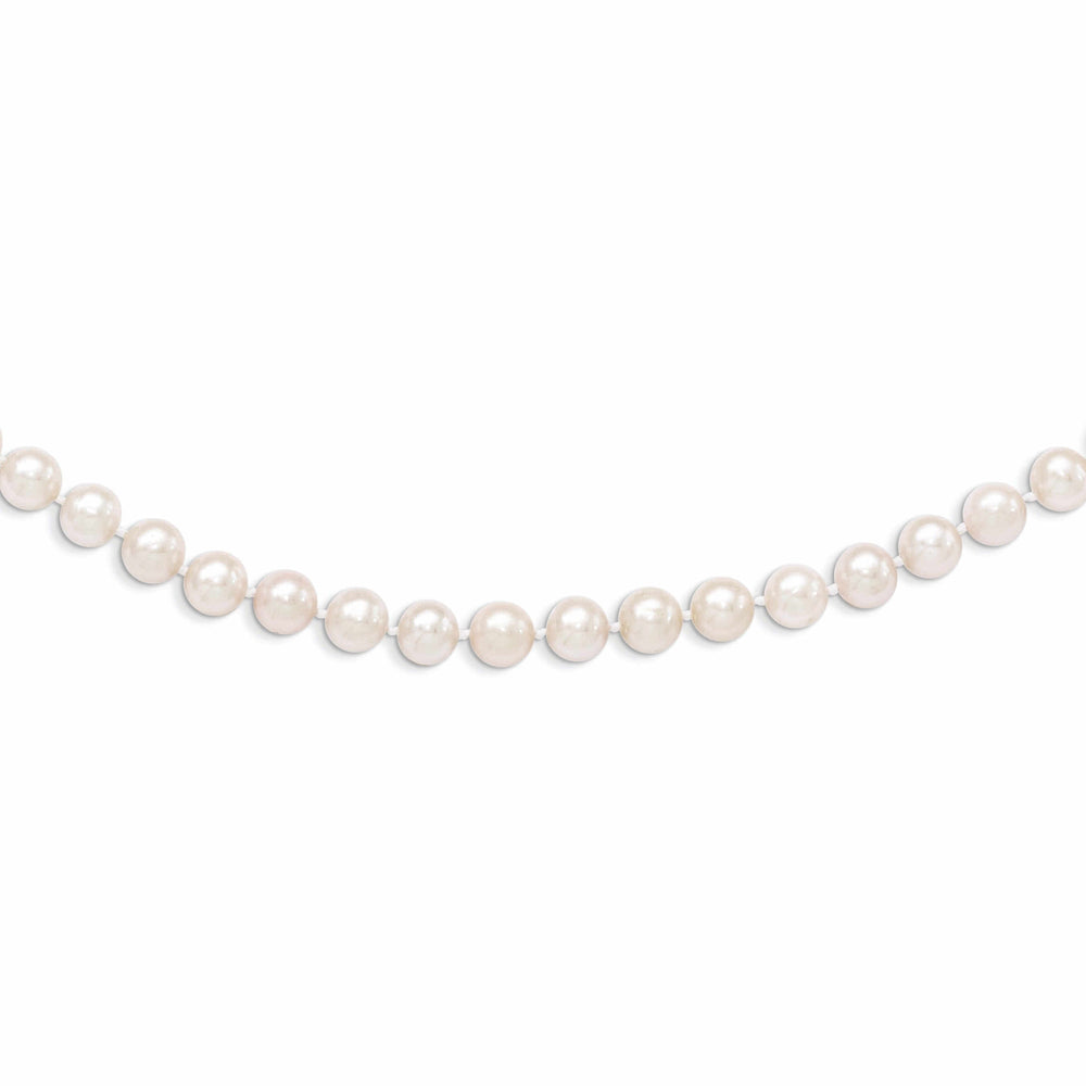 14k 6mm Pearl White Necklace