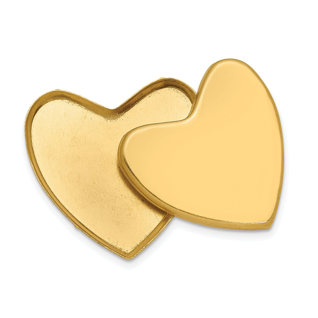 14k Yellow Gold Ash Star Design Heart Locket