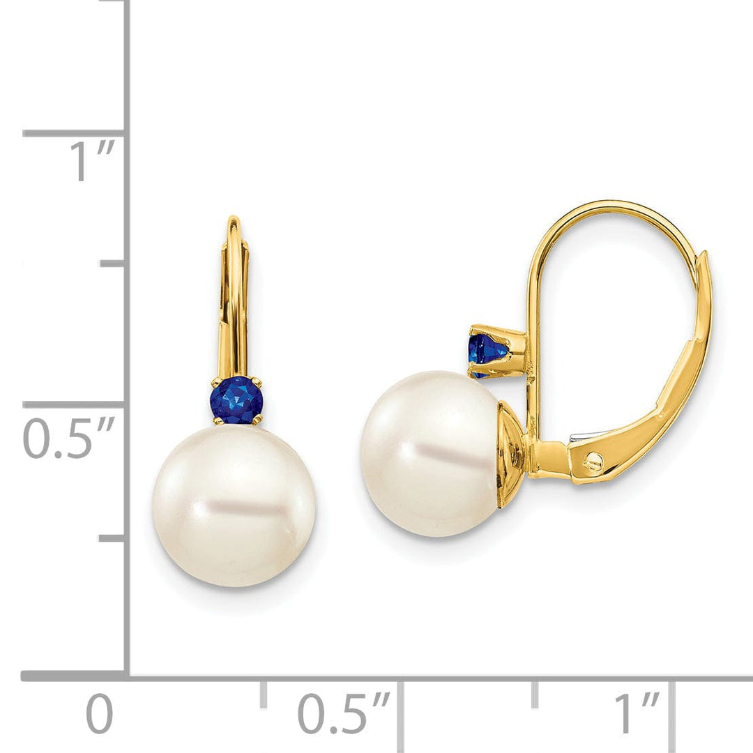 14k Yellow Gold Freshwater Pearl Earring