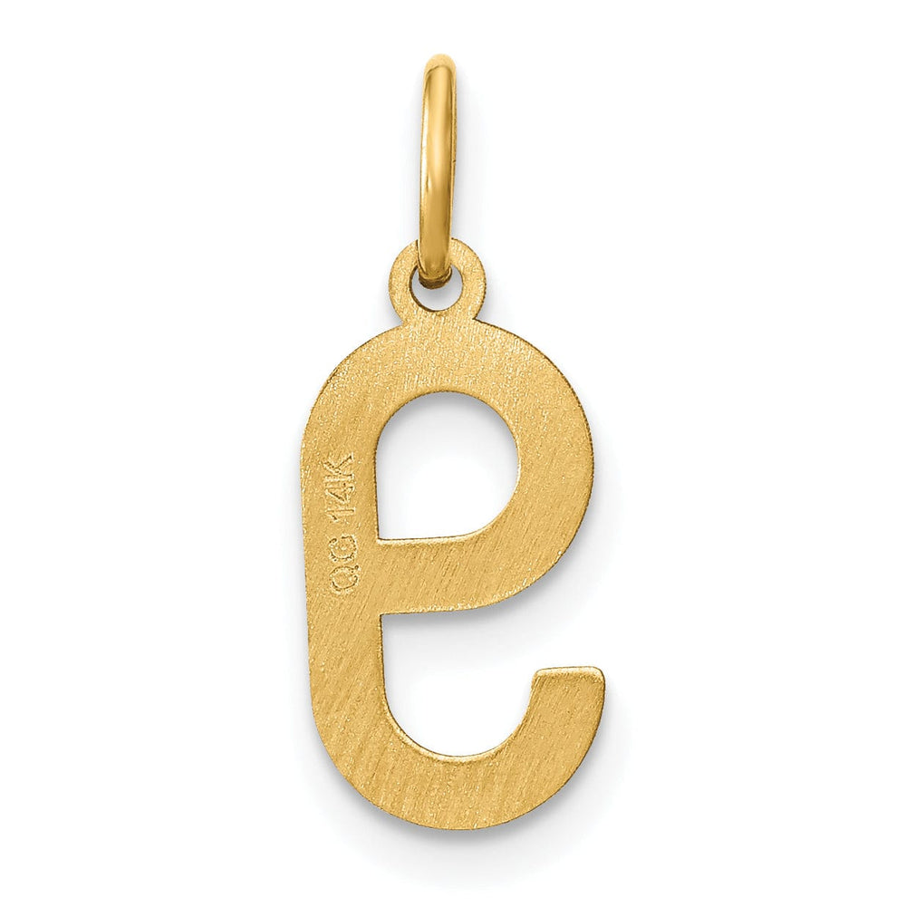 14K Yellow Gold Lower Case Letter G Initial Charm