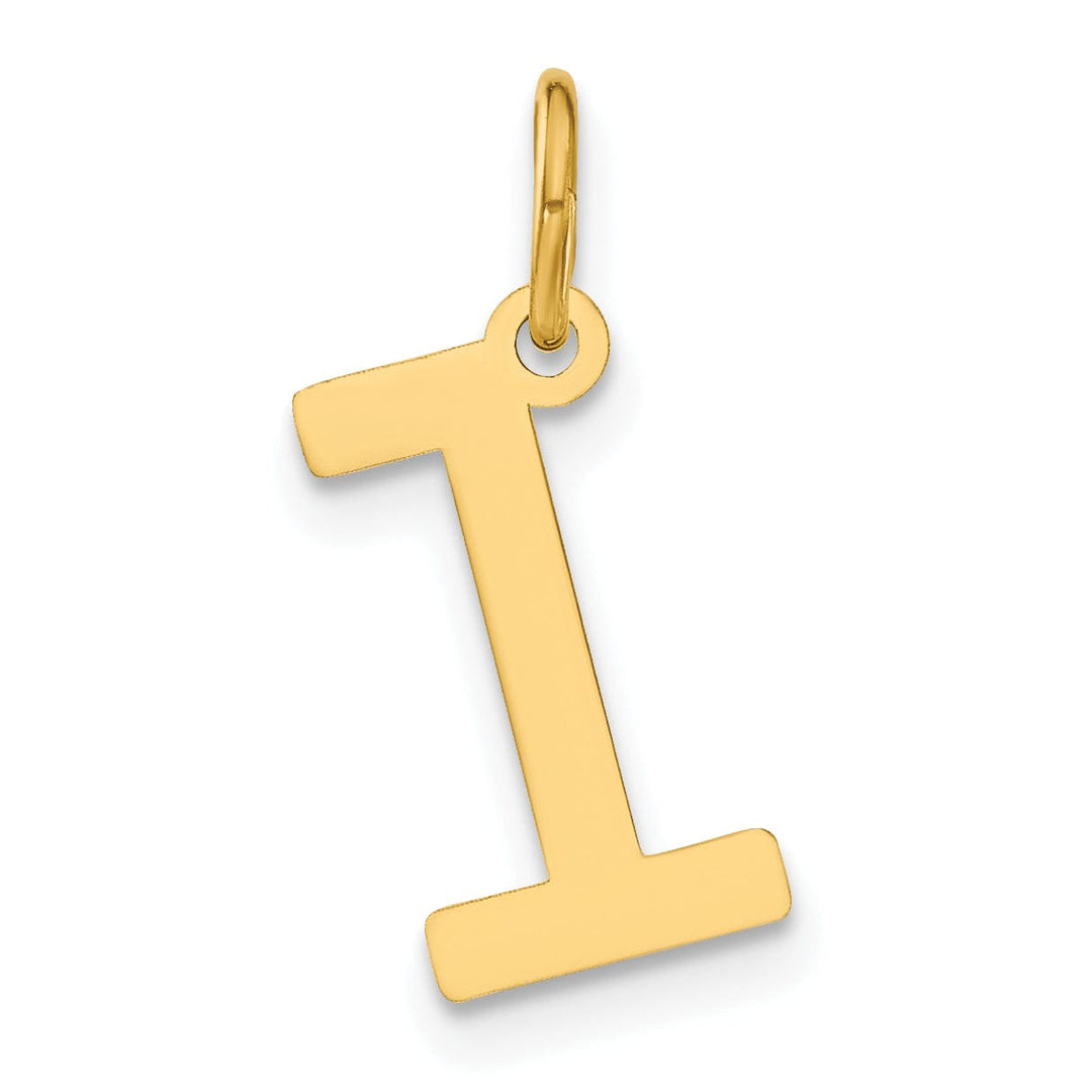 14K Yellow Gold Lower Case Letter L Initial Charm