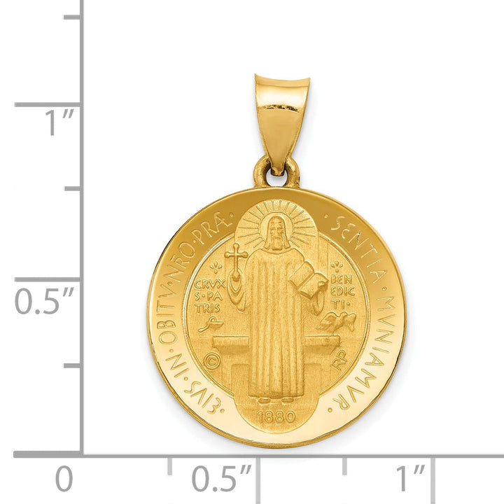 14k Yellow Gold Medal Pendant