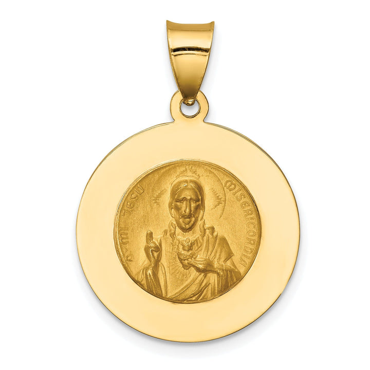 14k Yellow Gold Queen of the Holy Scapular Medal