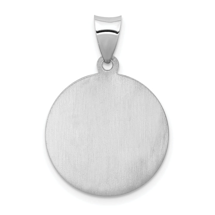 14k White Gold Our Guardian Angel Medal Pendant