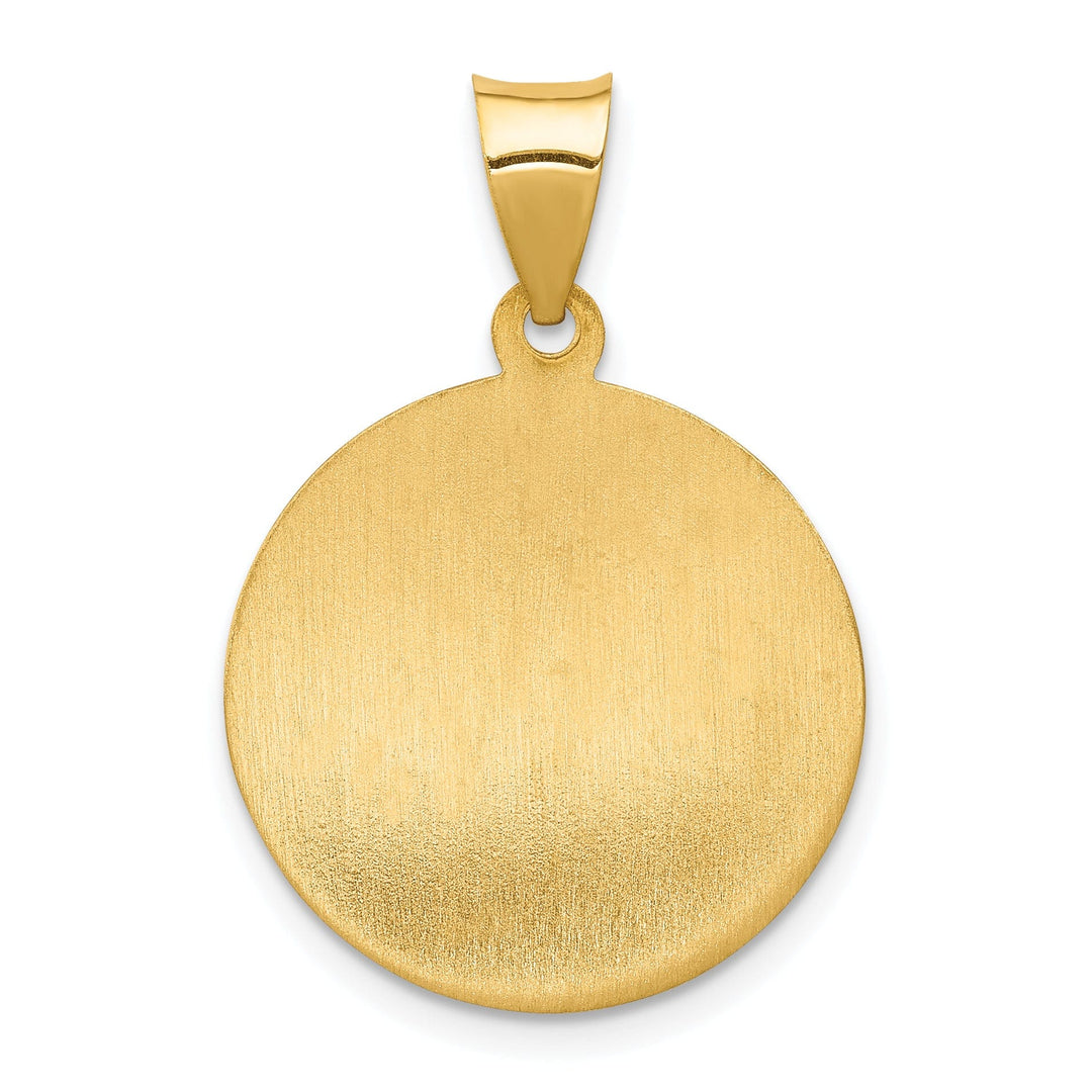 14k Yellow Gold Saint Anne Medal Pendant