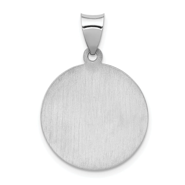 14k White Gold Saint Anthony Medal Pendant
