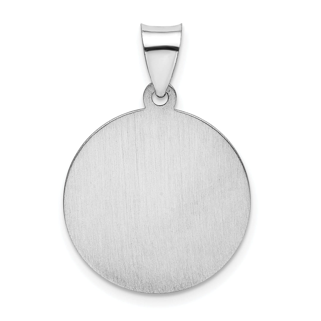 14k White Gold Saint Christopher Medal Pendant