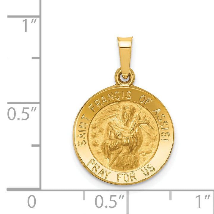 14k Yellow Gold St.Francis of Assisi Medal