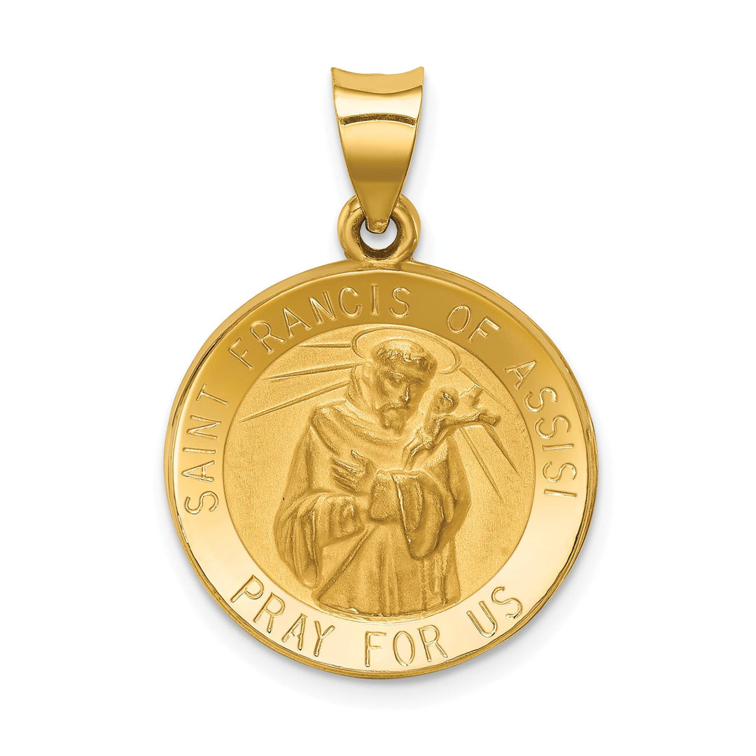 14k Yellow Gold St.Francis of Assisi Medal