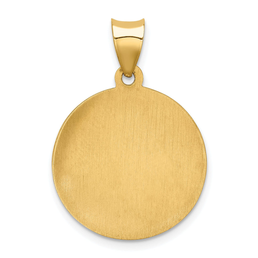 14k Yellow Gold Saint Gabriel Medal Pendant