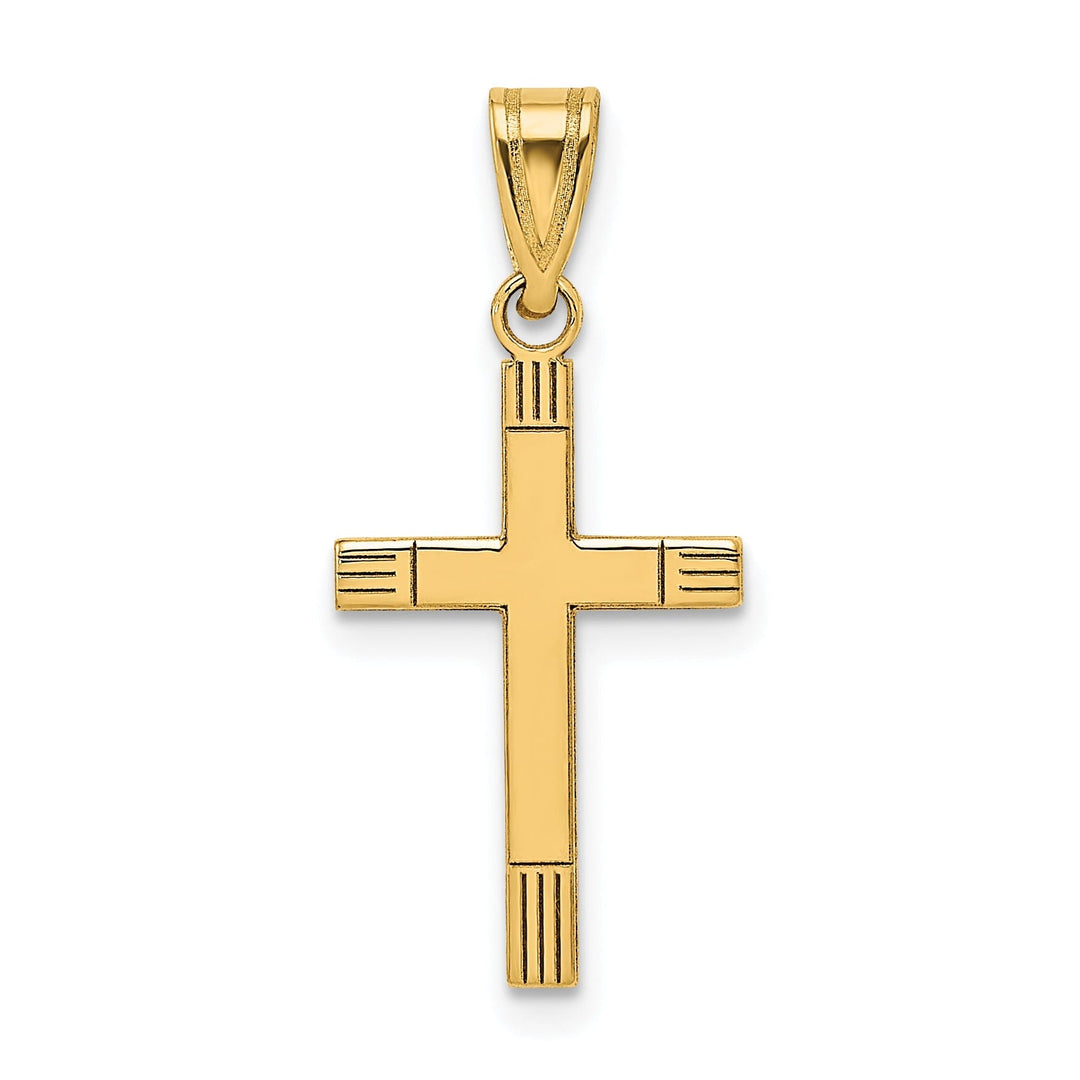 14k Yellow Gold Cross Pendant