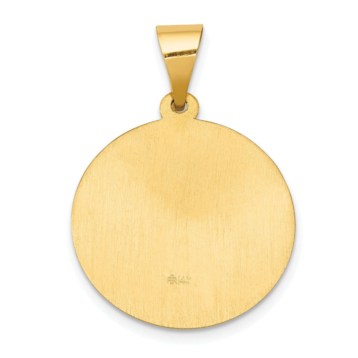 14k Yellow Gold Saint Gerard Medal Pendant