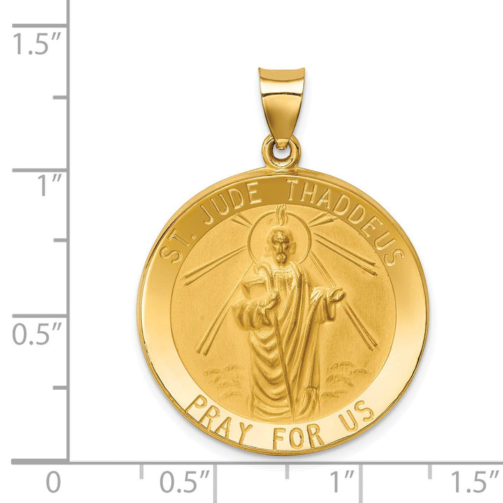 14k Yellow Gold Saint Jude Thaddeus Medal