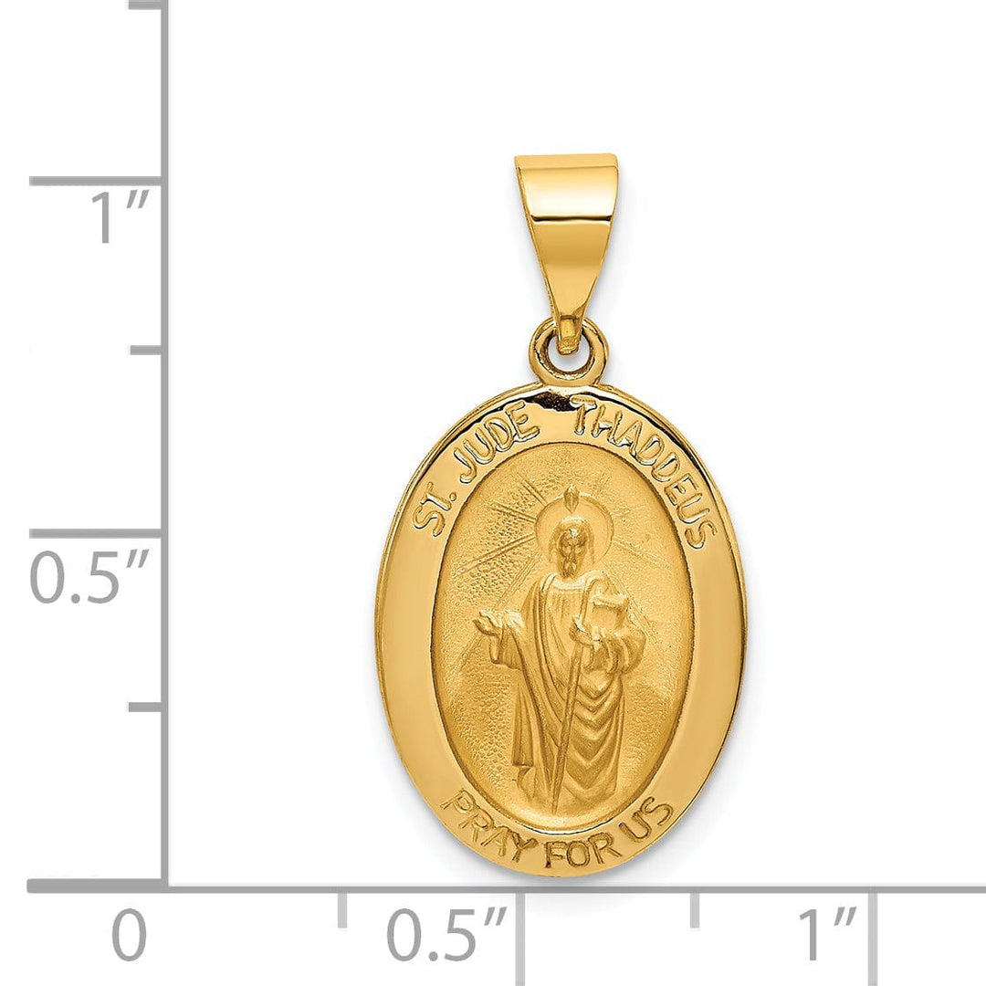 14k Yellow Gold Saint Jude Thaddeus Medal
