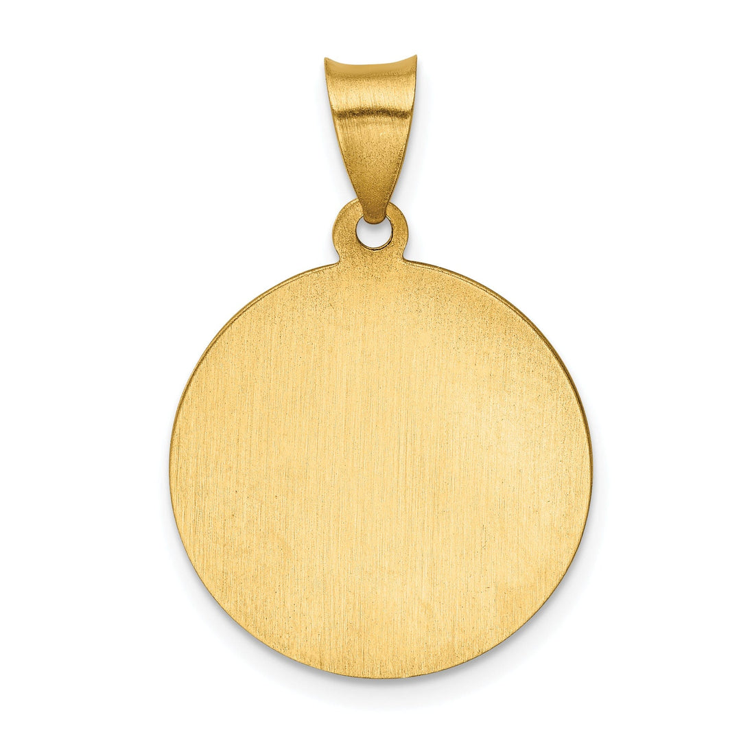 14k Yellow Gold Saint Peregrine Medal Pendant