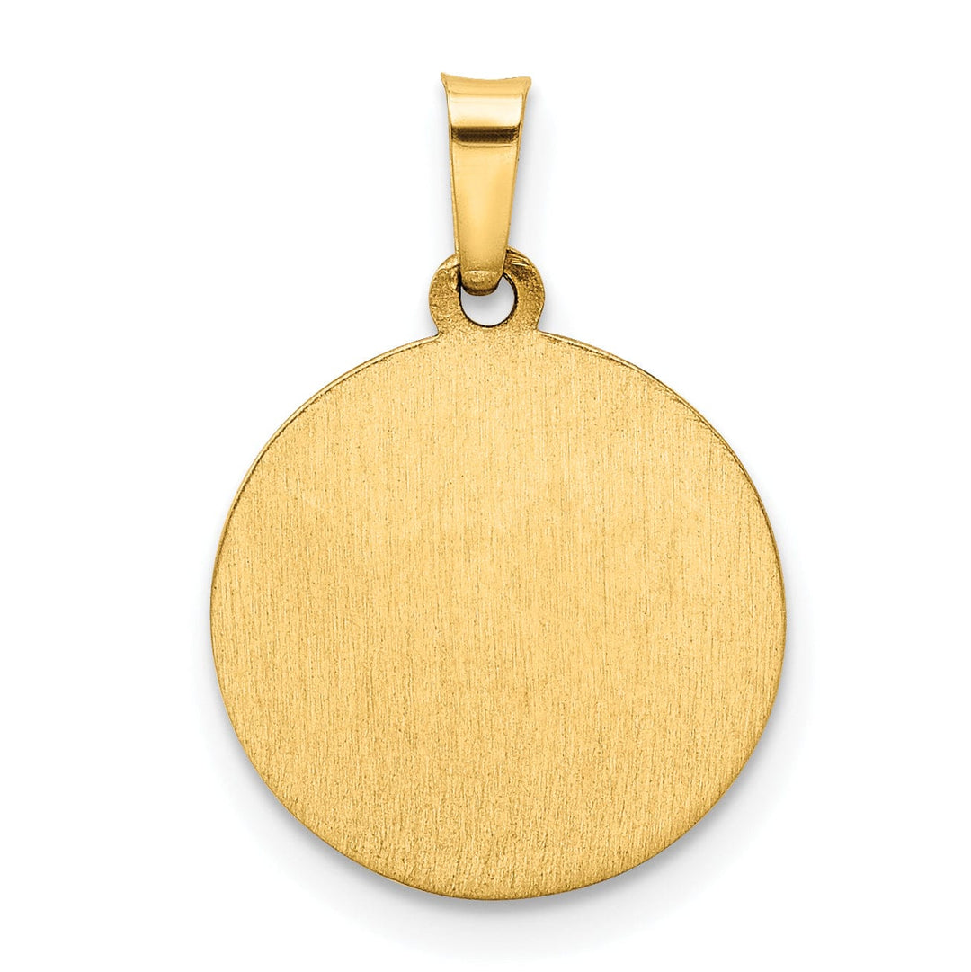 14k Yellow Gold Polish Spanish Mi Primera 1st Communion Medal Pendant