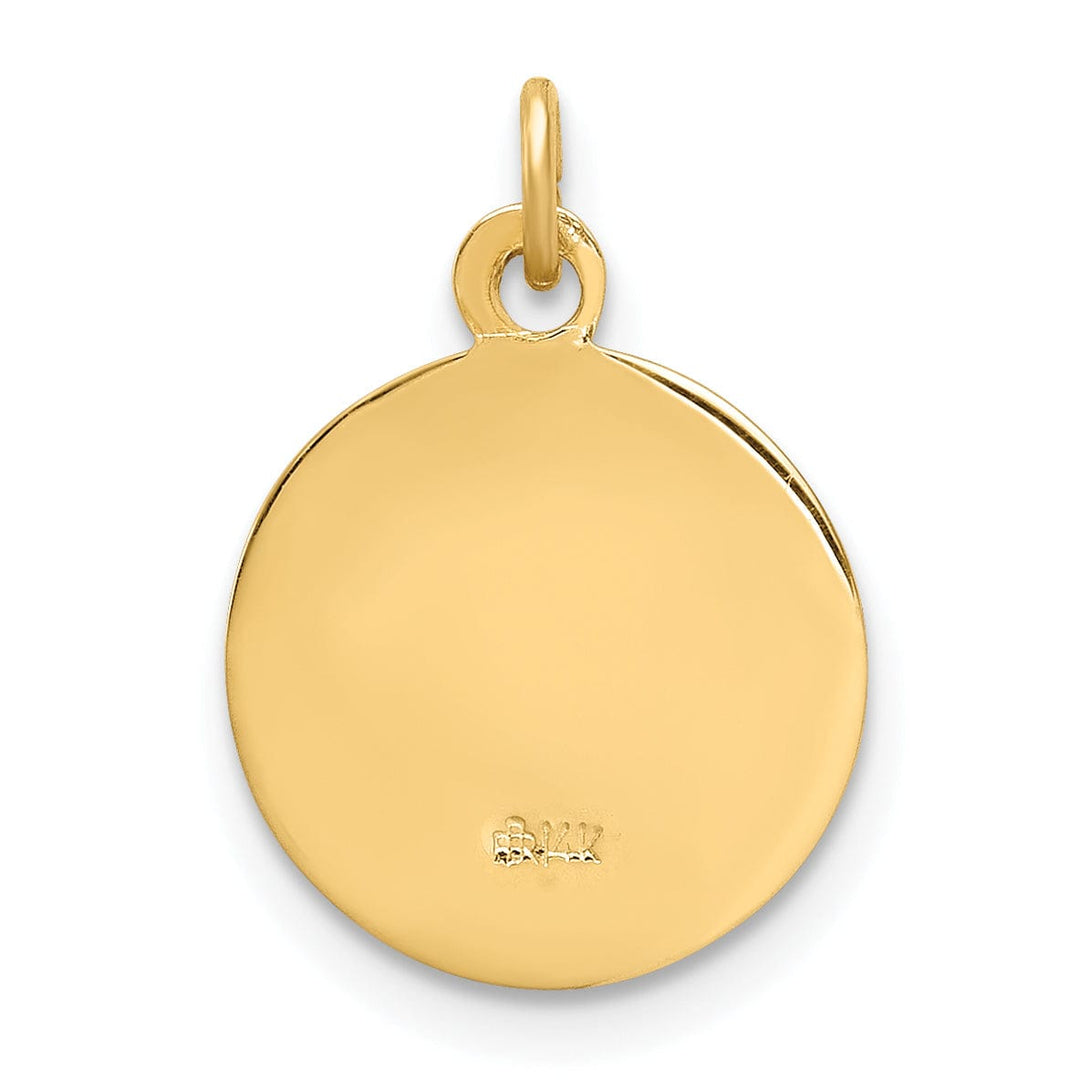 14k Yellow Gold Holy Spirit Medal Pendant