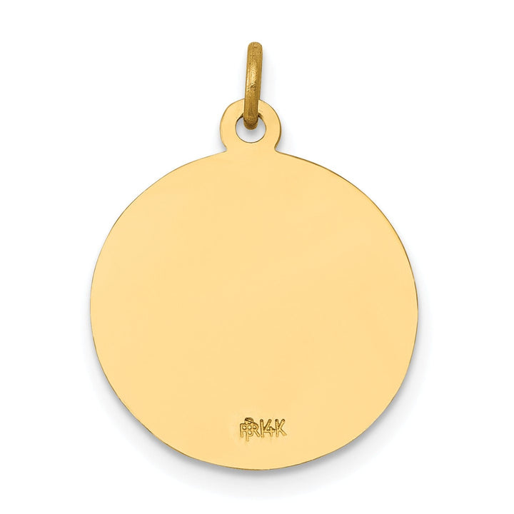 14k Yellow Gold Saint John Medal Pendant