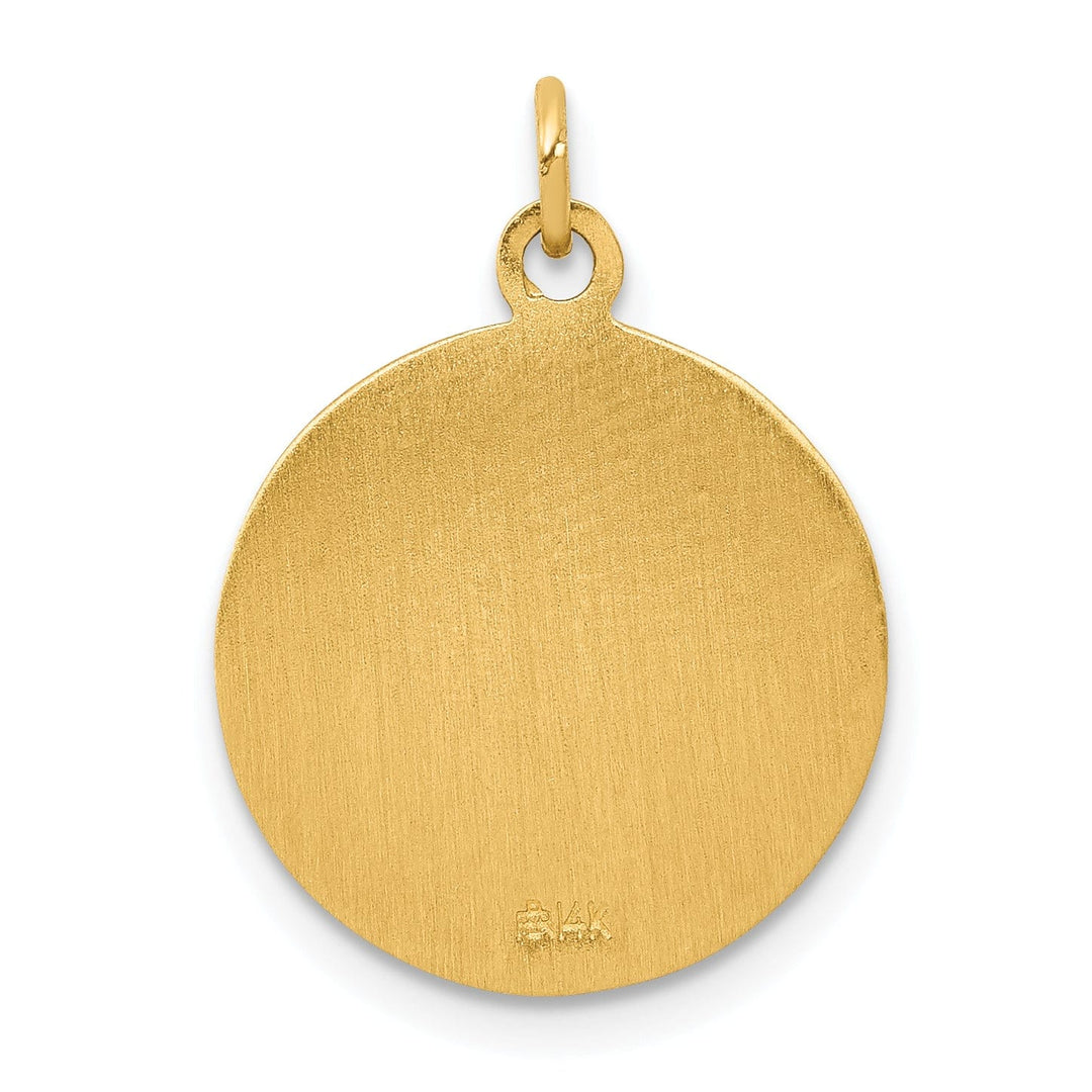 14k Yellow Gold Mother Cabrini Medal Pendant