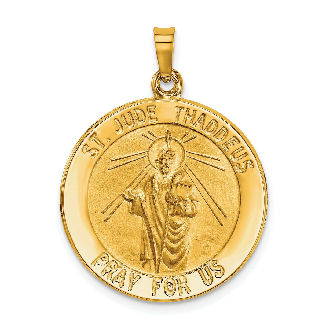 14k Yellow Gold Saint Jude Medal Pendant