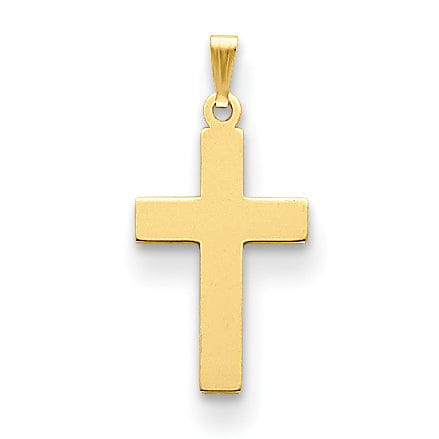 14k Yellow Gold Cross Charm