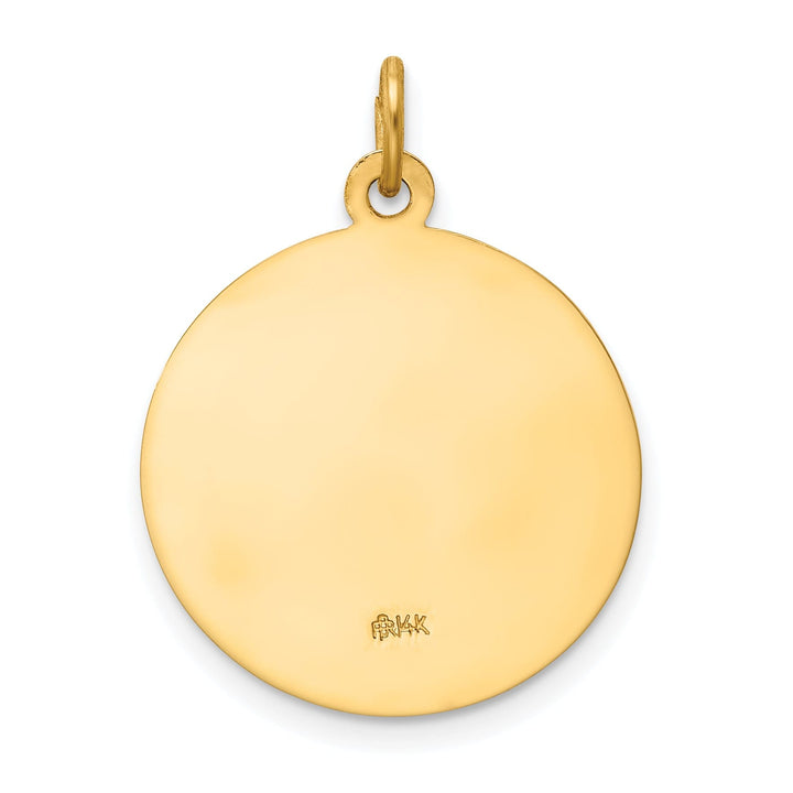 14k Yellow Gold Saint Peter Medal Pendant