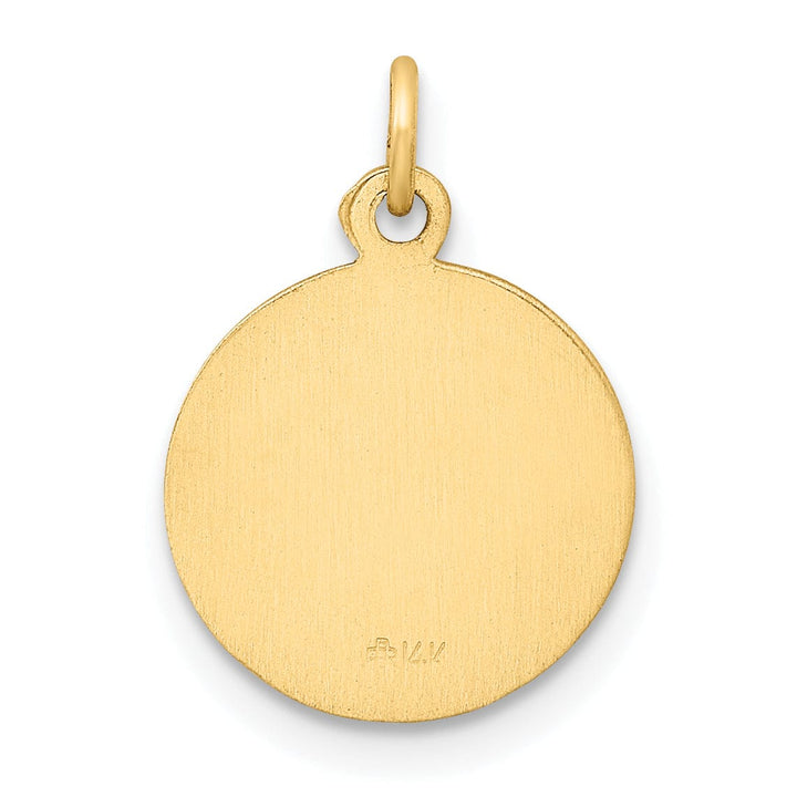 14k Yellow Gold Lady Of The Assumption Medal