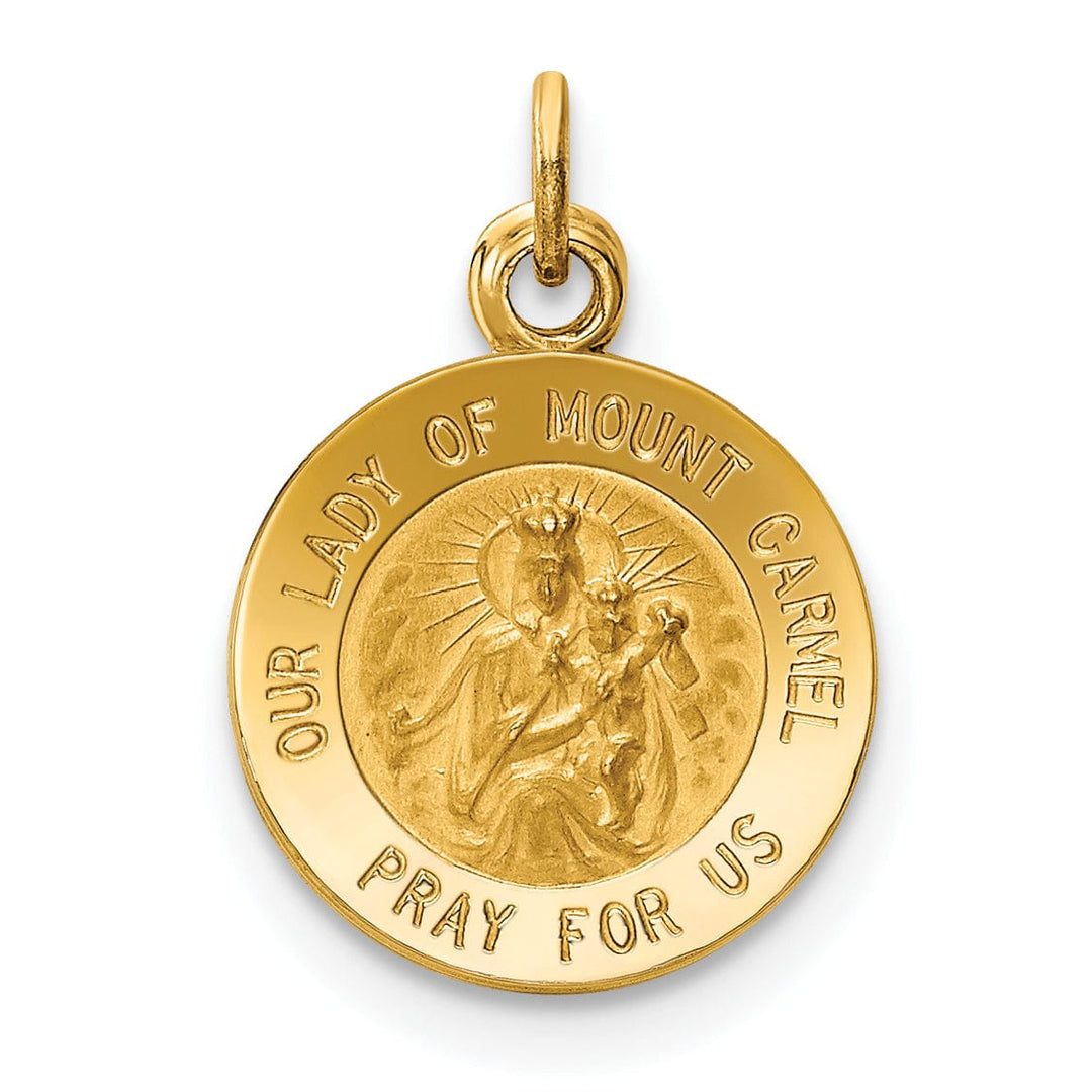 14k Yellow Gold Our Lady of Mt. Carmel Medal