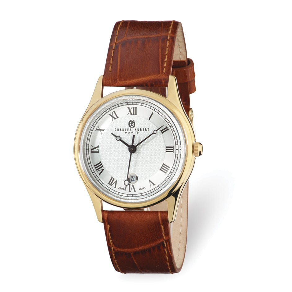 Men Charles Hubert Gold-pltd Stainless Steel Watch