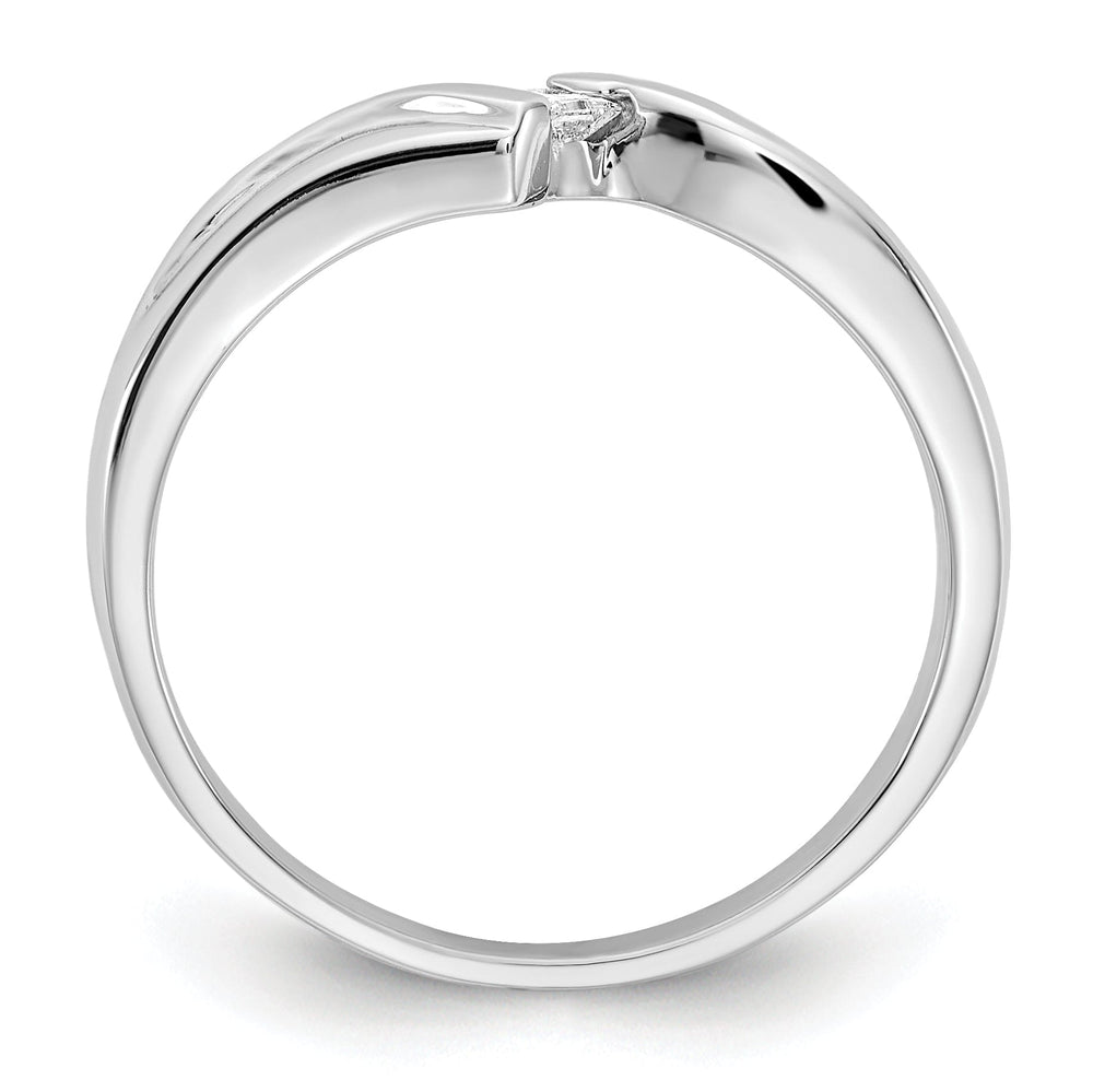 14k White Gold Princess-cut Diamond Ring