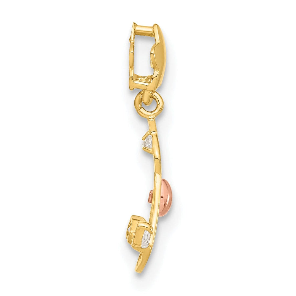 14k Yellow and Rose Gold Rocky Horse Pendant