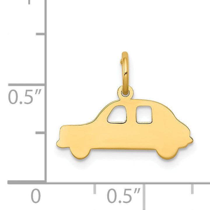 14k Yellow Gold Compact Car Charm