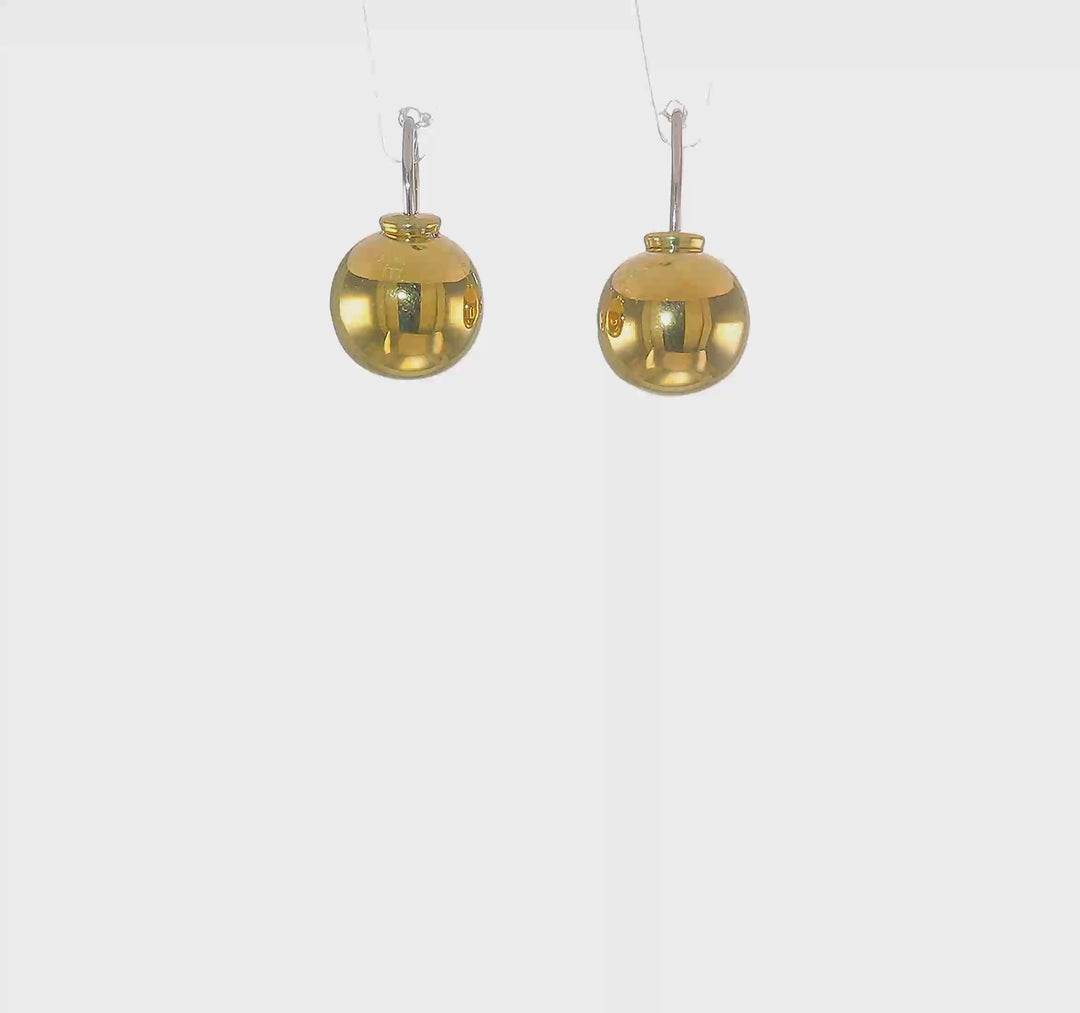 Silver and Gold-tone Dangle Earrings