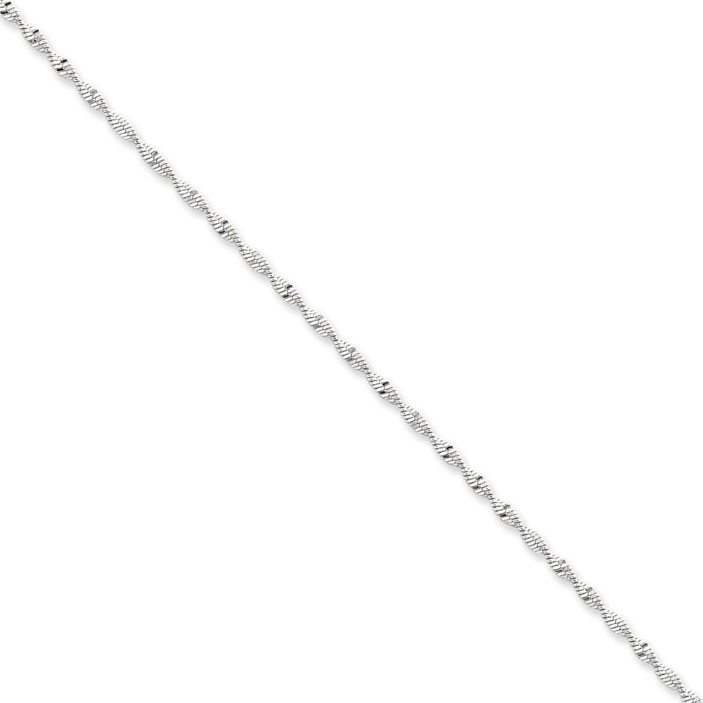 Silver 2.00-mm Twisted Herringbone Chain