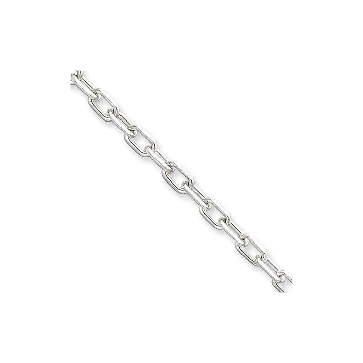 Silver 3.50-mm Fancy D.C Open Link Cable Chain