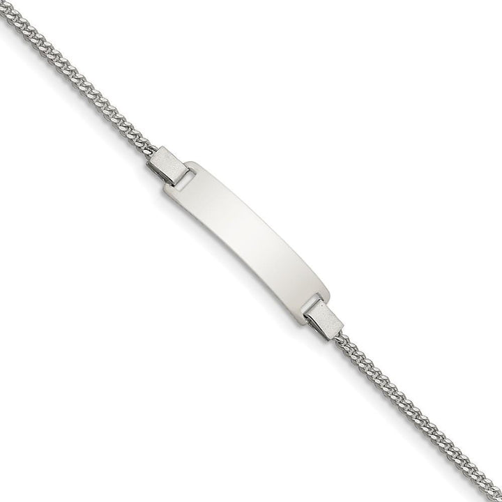 Silver Engravable Adjustable Baby ID Bracelet